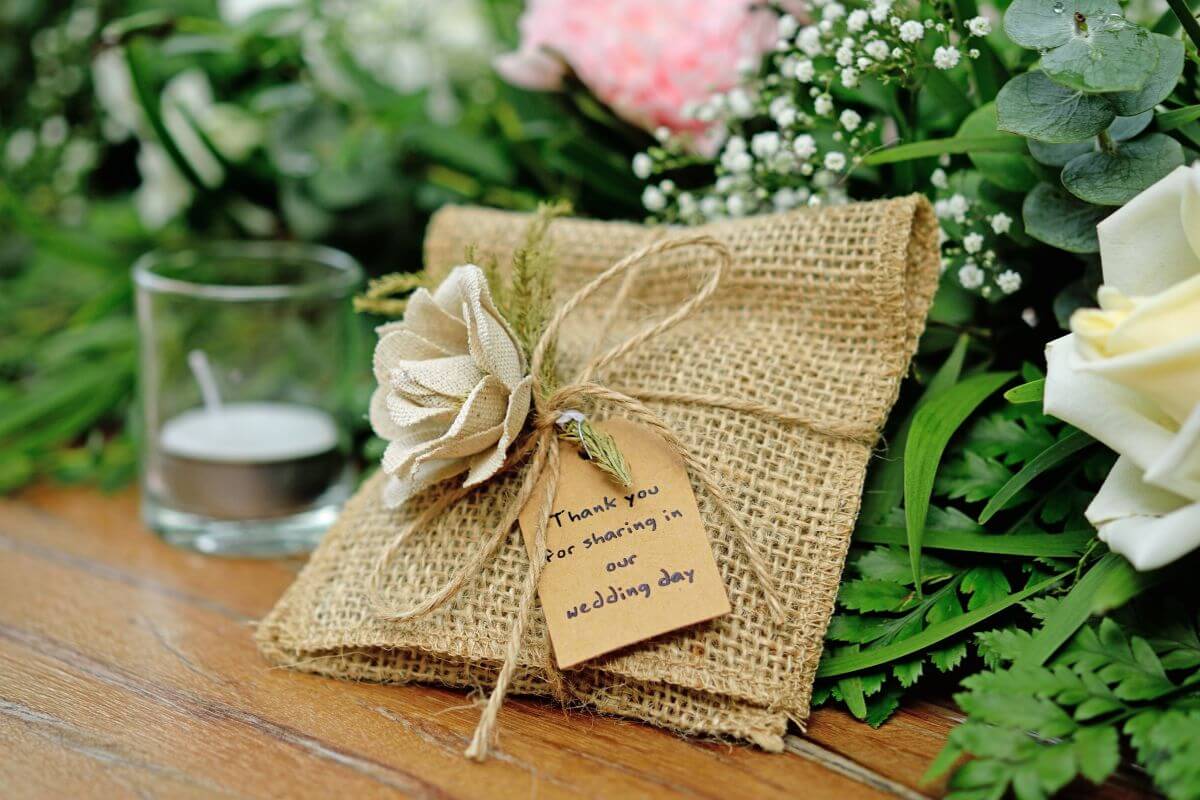 wedding souvenir for guest at a wedding party