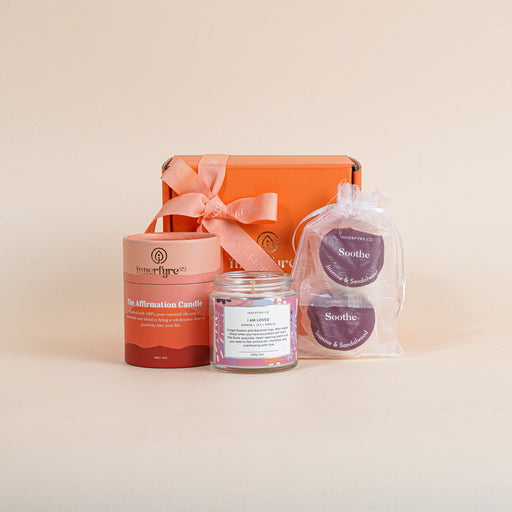 aromatherapy mini bundle of scented candle and shower steamer