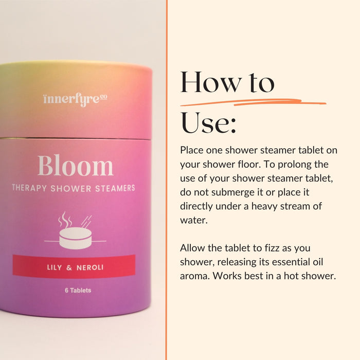How to Use Bloom Shower Steamer