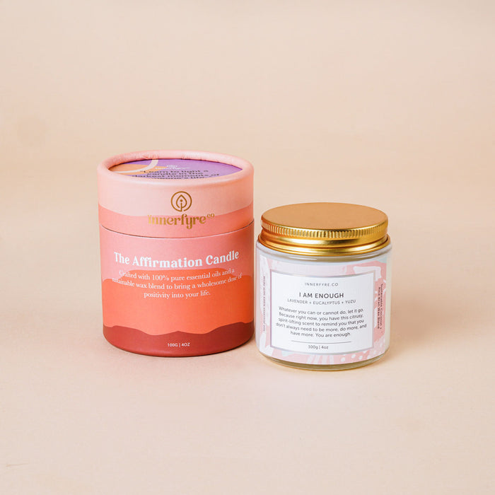 I AM ENOUGH Affirmation Candle small