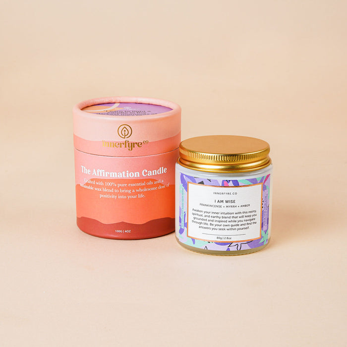 I AM WISE Candle: Frankincense, Myrrh, Patchouli