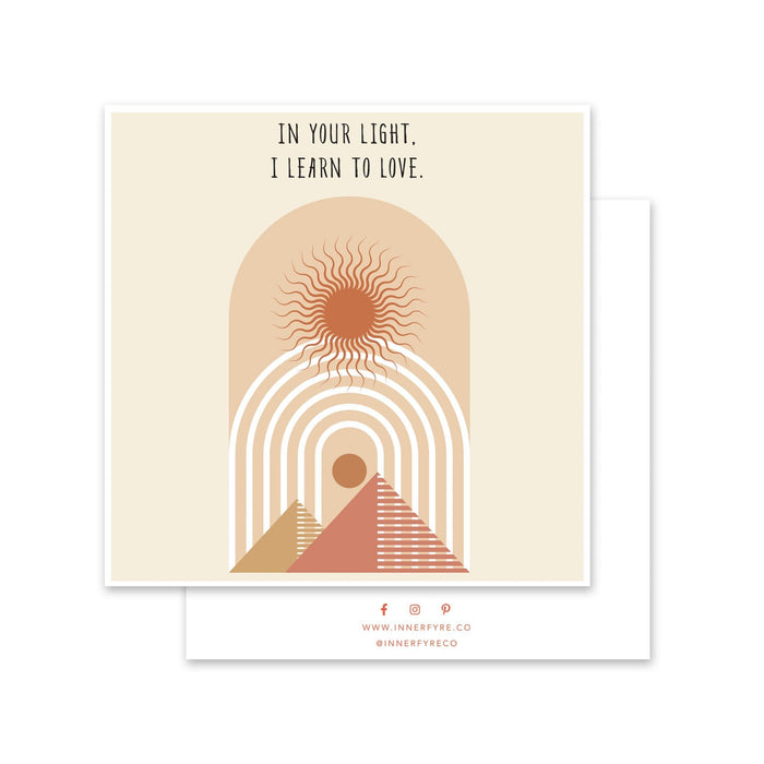 Gratitude Affirmation Greeting Card - Innerfyre Co