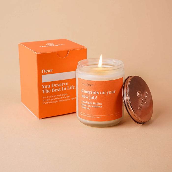 Job Congratulations Candle