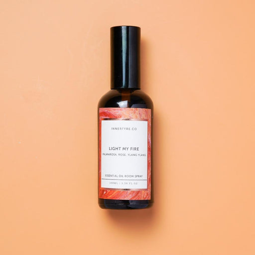 Light My Fire: Palmarosa, Rose, Ylang Ylang Essential Oil Spray - Innerfyre Co