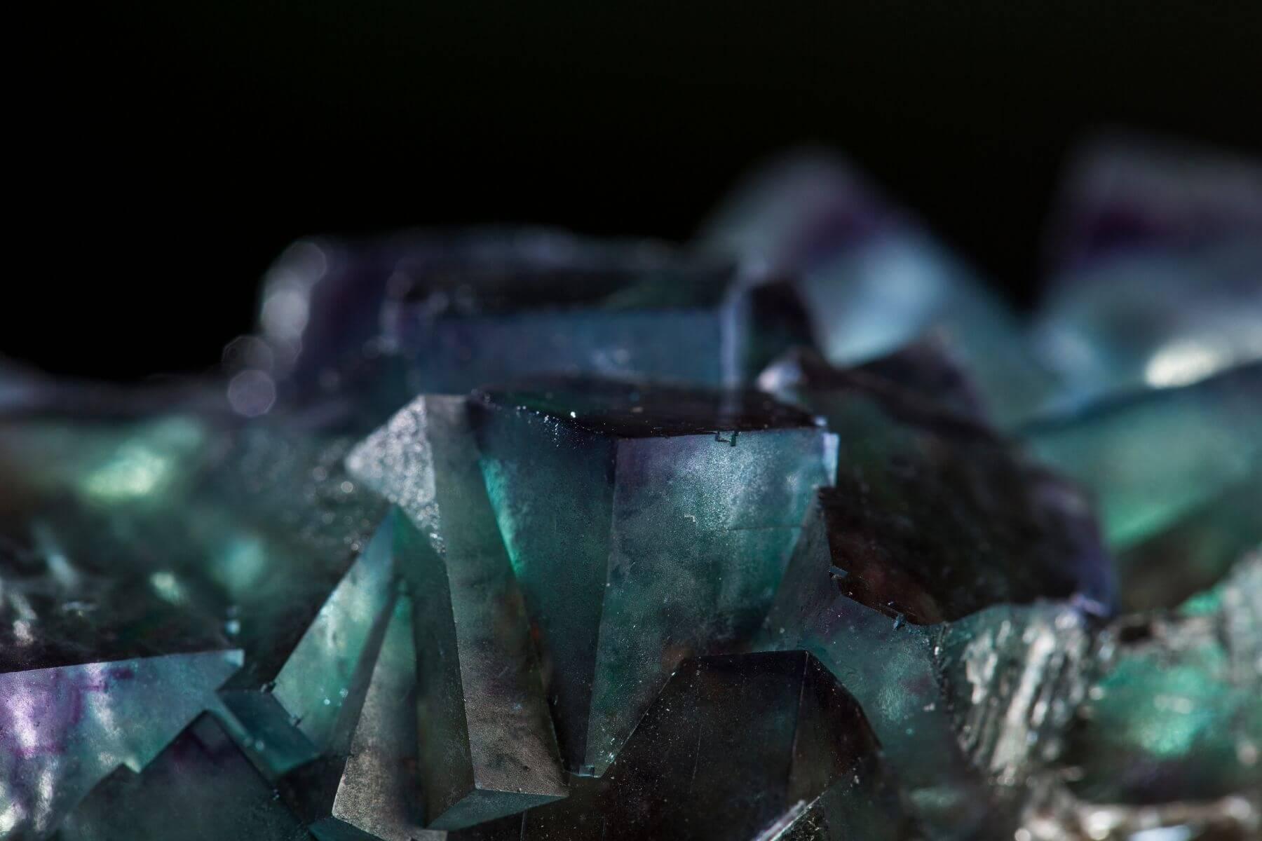 rainbow fluorite crystal