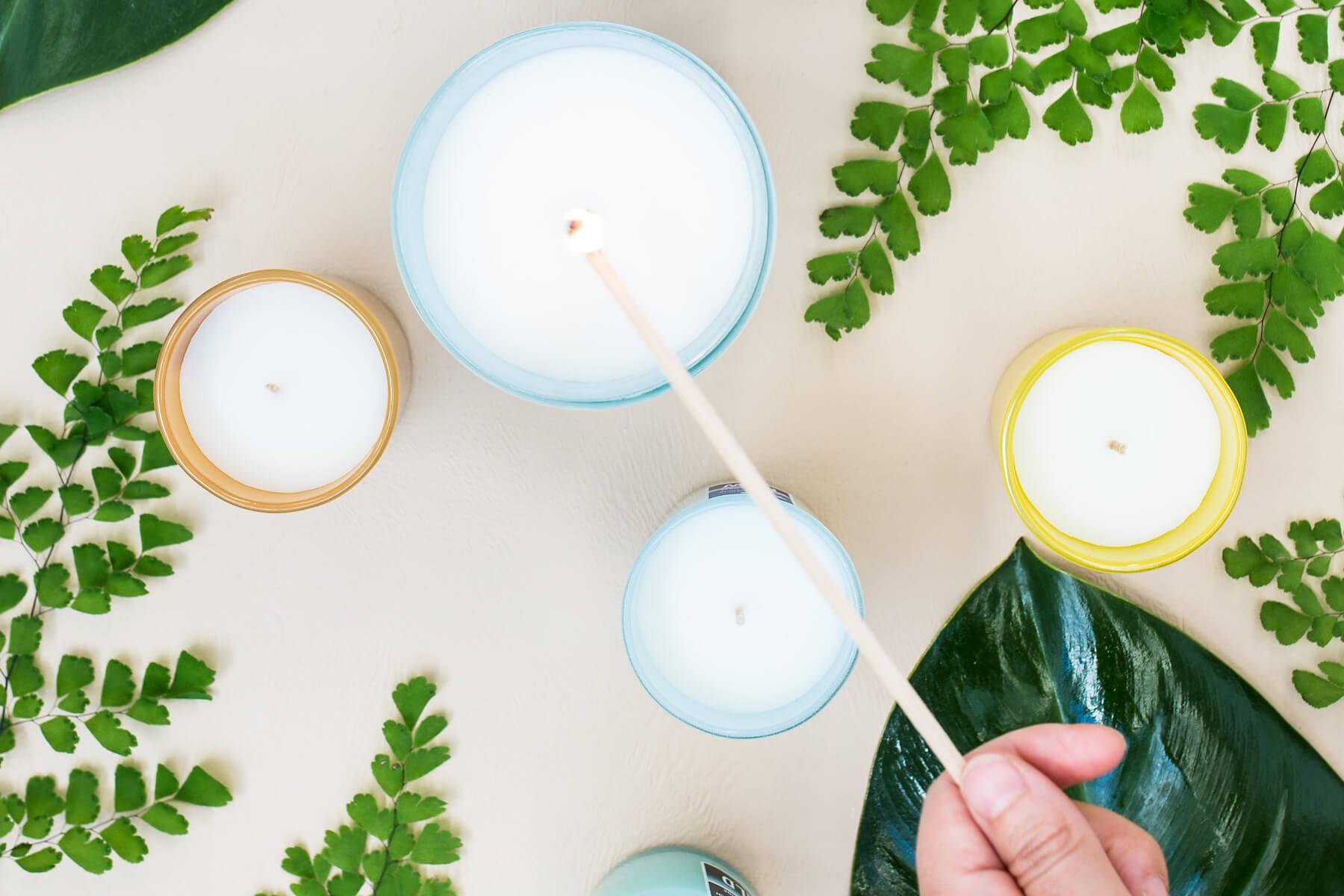 Coconut wax and soy wax candles; candle wax type; candle knowledge; candle guide