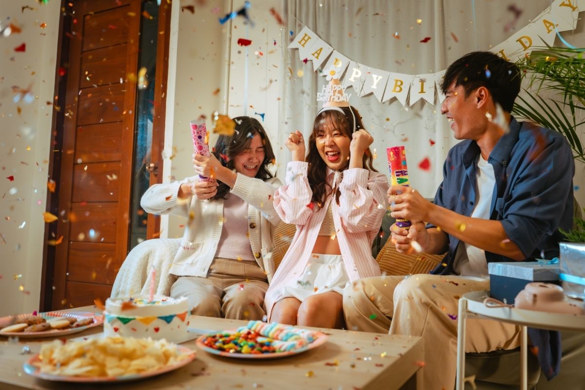 Asian Mother and Daughter at Home Together