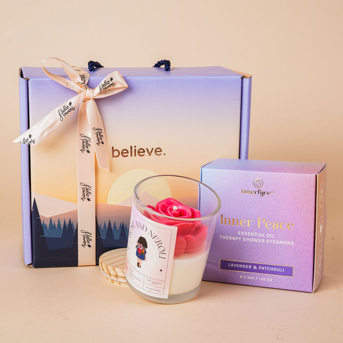 teacher's day gift candle and shower steamer