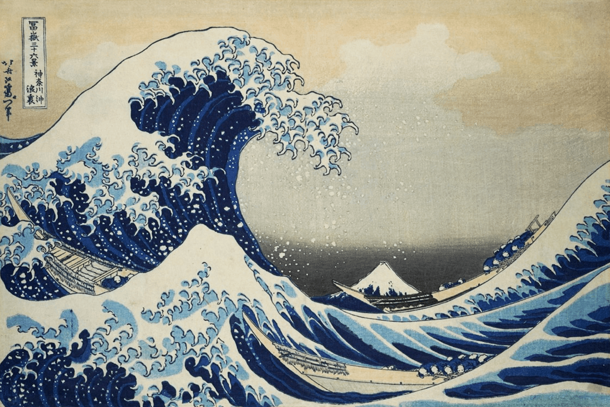 The great wave off Kanagawa painting that embodies the concept of Yuugen