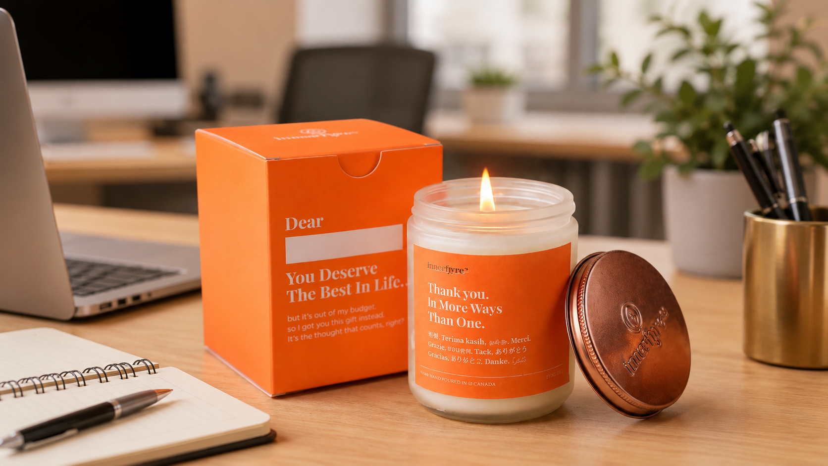 candle farewell gift for colleague