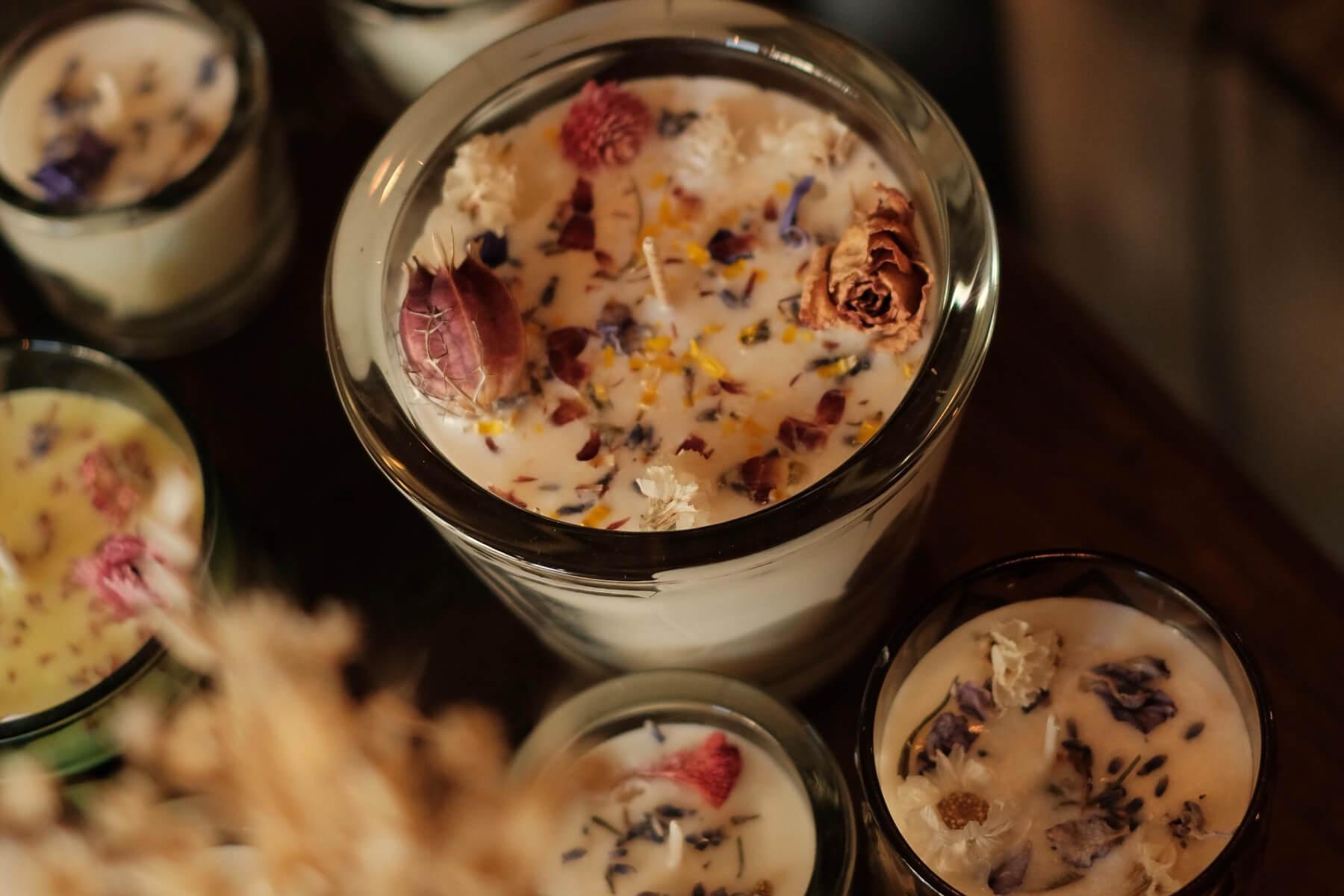 colourful scented candles online