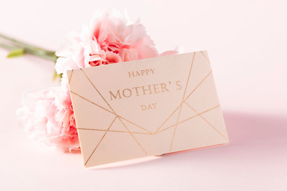 mother's day gift and card for a new mum