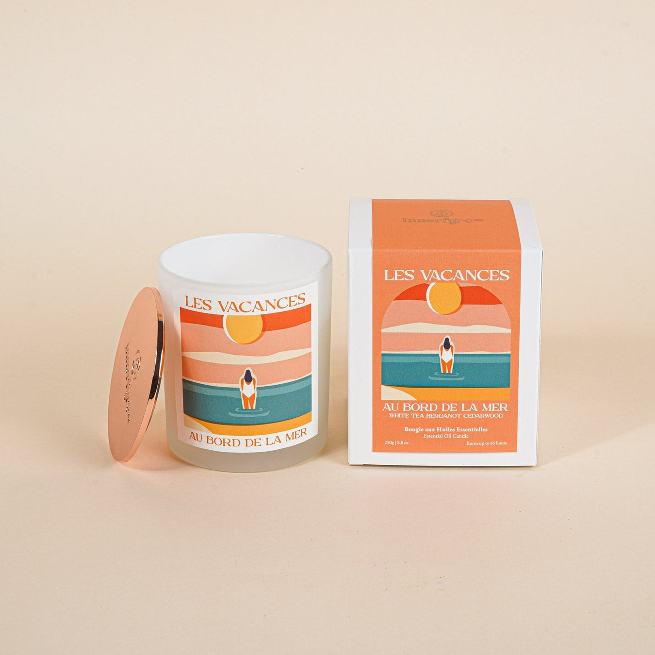 Au Bord de la Mer; scented candle; white tea; bergamot; cedarwood; vacation scented candle; gift singapore; seaside vacation; beach; summer