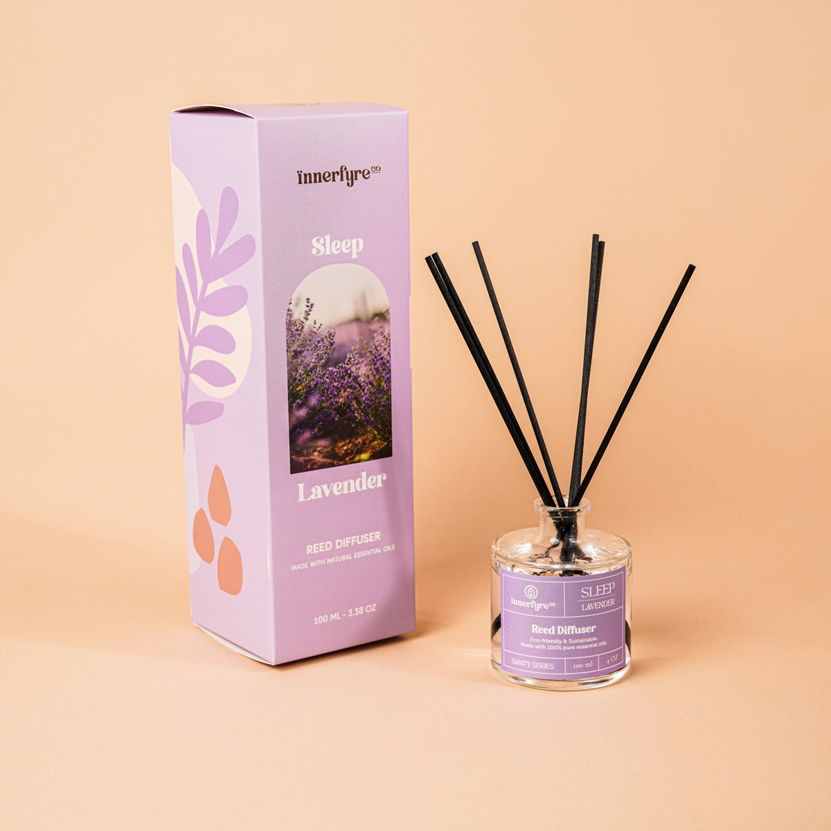 Inner Cap Reed Diffuser Side View Sanity Series Reed Diffusers | Innerfyre Co