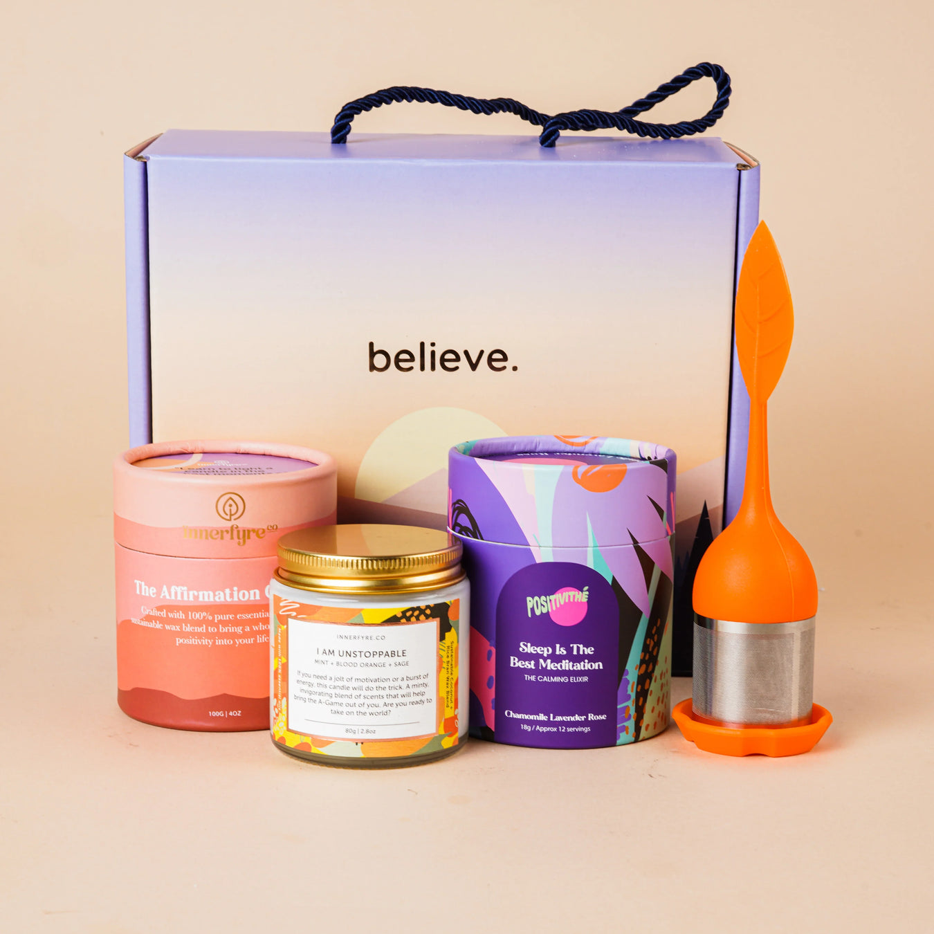Christmas Gifts Singapore | Innerfyre Co Set; gift ideas; christmas gift; sustainable gift; personalized gift; personalised gift; scented candle; essential oil; best gift 2024