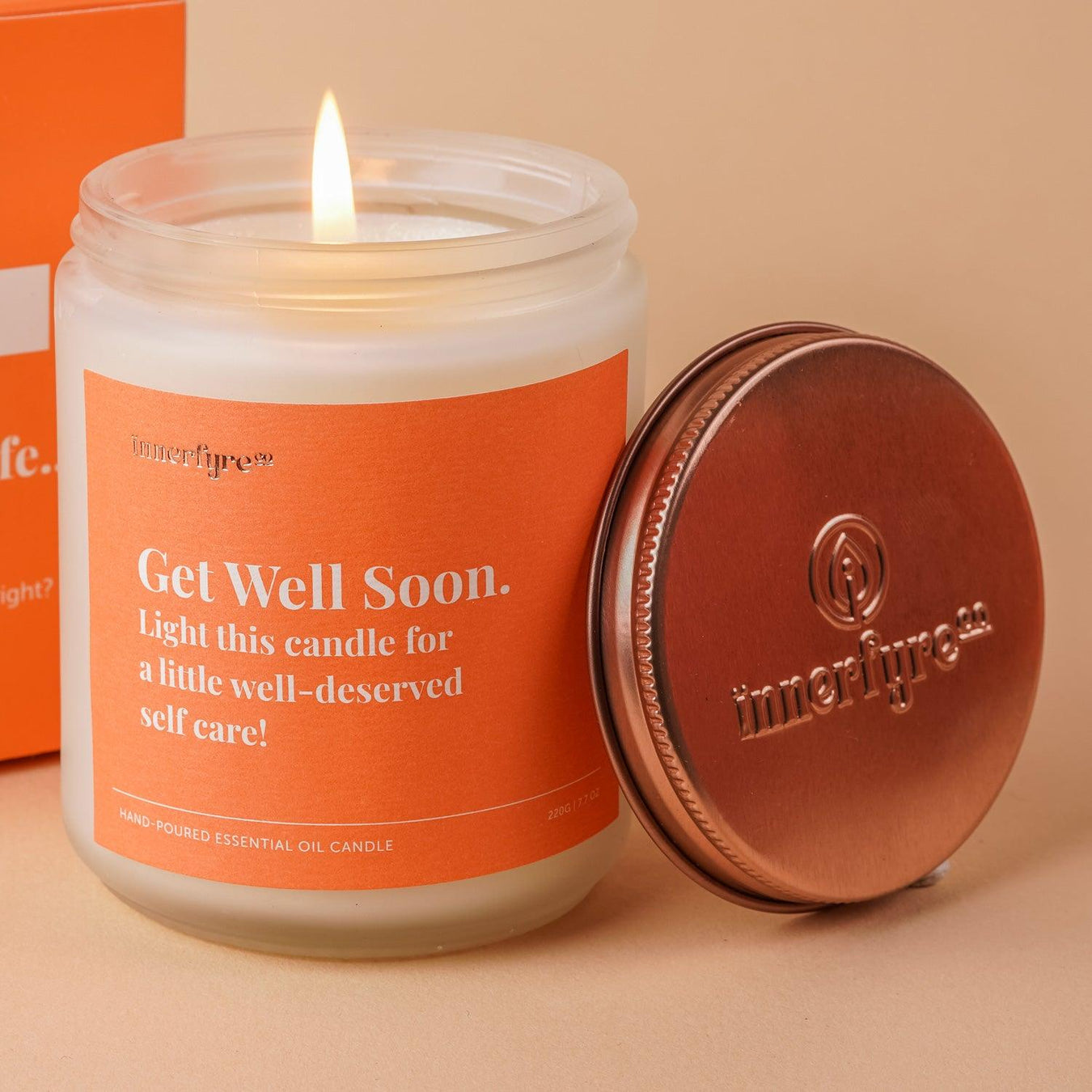 get well soon scented candle gift