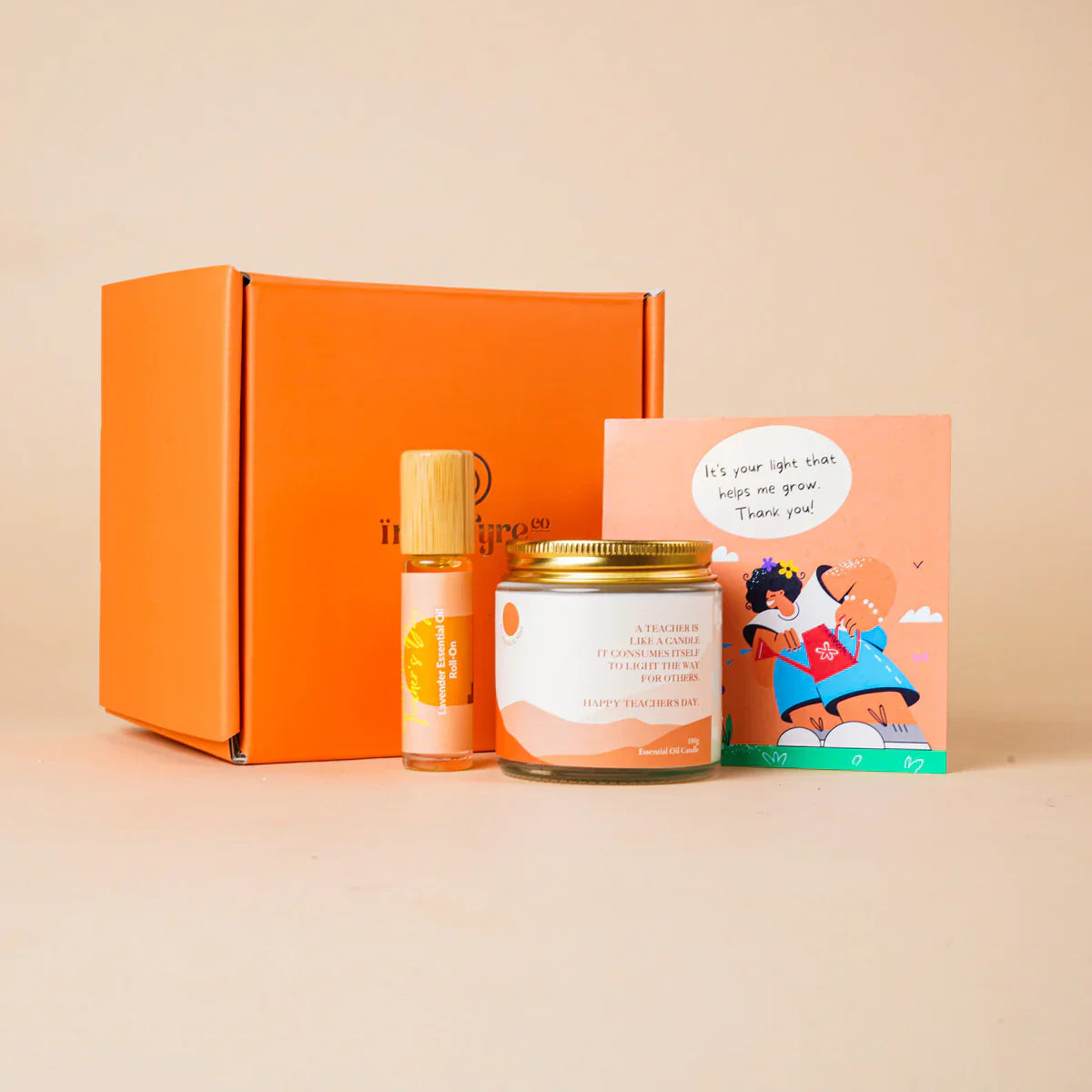 innerfyre co; scented candle; essential oil roll on; greeting card; gift bundle; gift box; teachers day; gift idea; gift singapore; perfume gift; gift for mentor