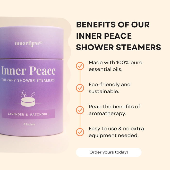 Benefits of  Inner Peace Shower Steamers