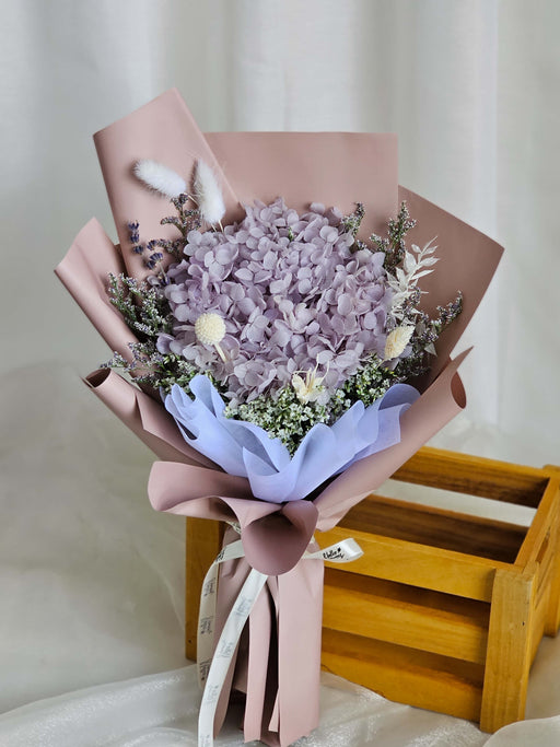 Preserved Lilac Hydrangea Bouquet