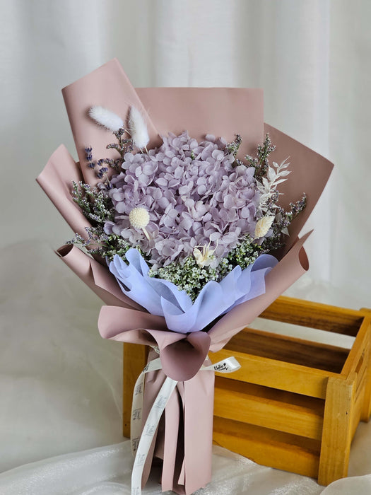 Preserved Lilac Hydrangea Bouquet