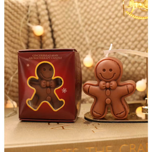 Gingerbread Man Christmas Candle Gift