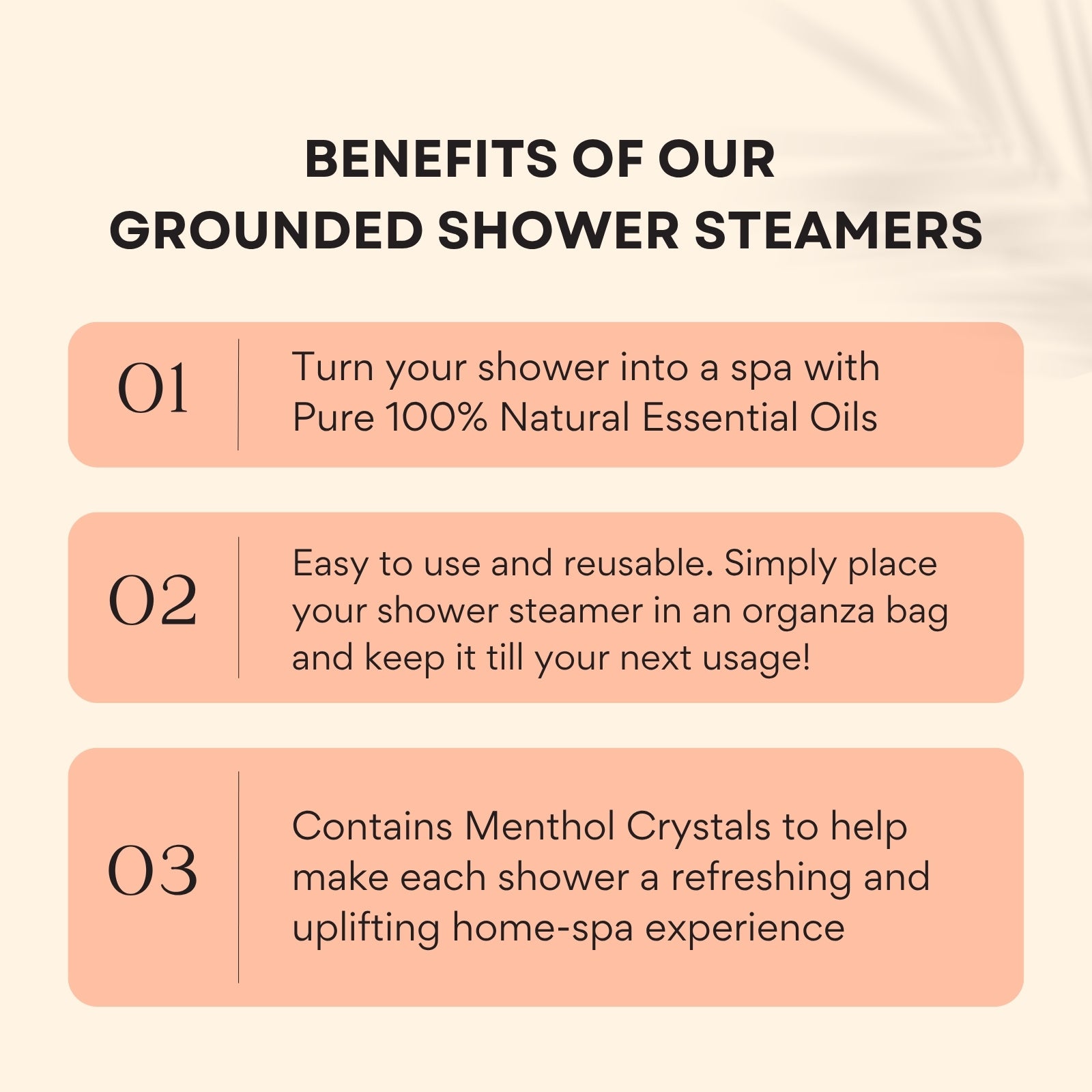 benefits of Grounded Shower Steamer