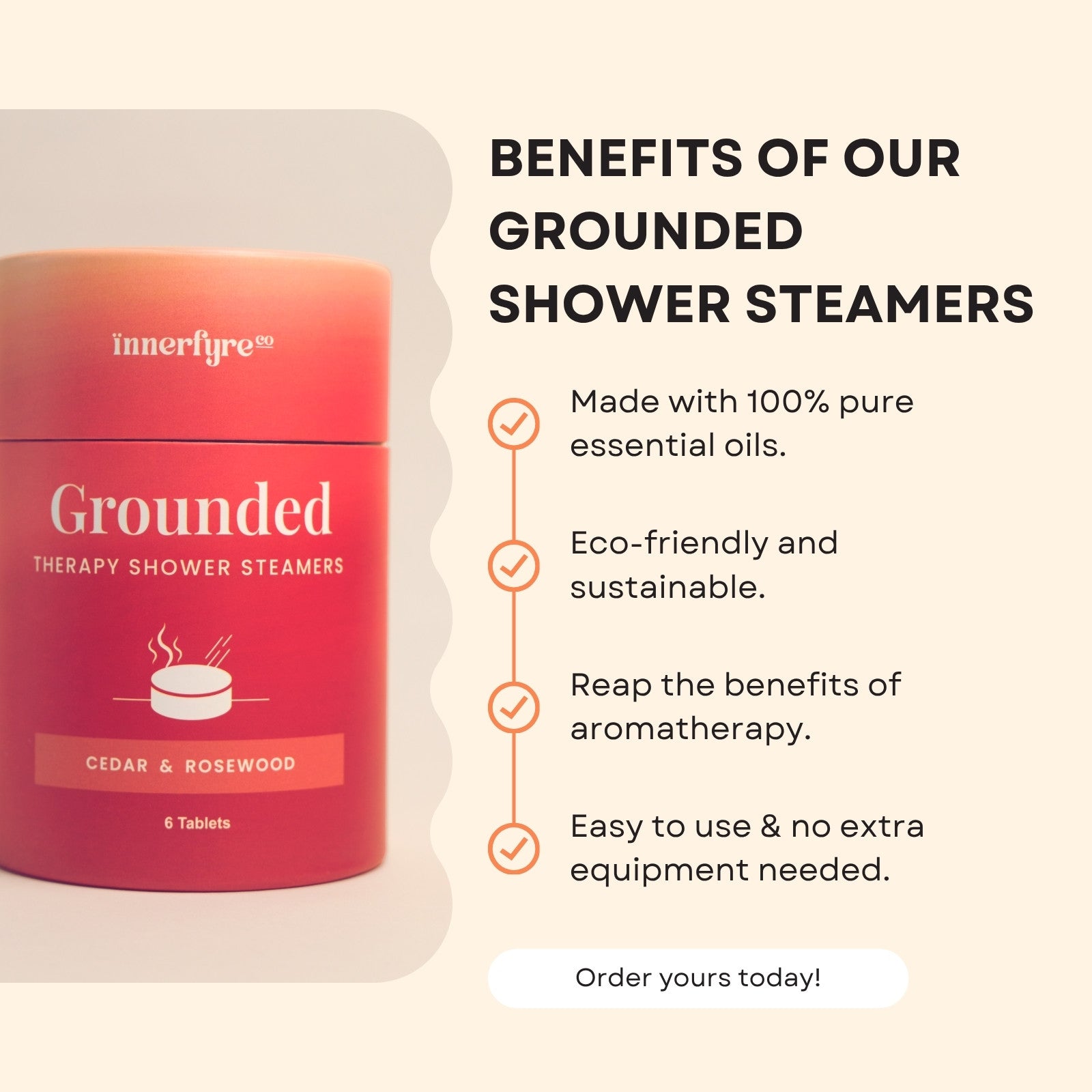 Grounded Shower Steamer Benefits