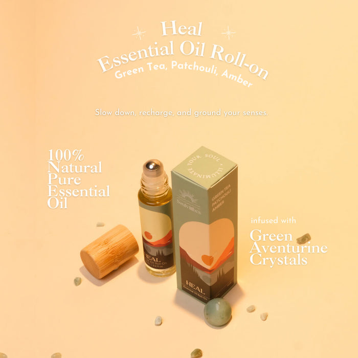 Heal Essential Oil Roll On (Green Tea, Patchouli, Amber)