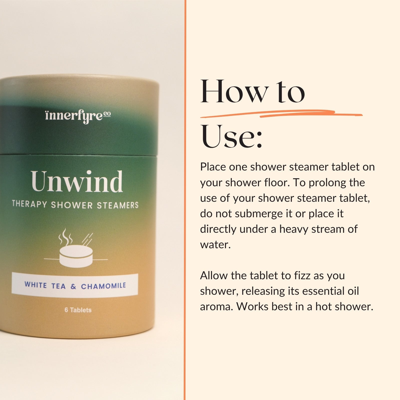 How to use Unwind Shower Steamer