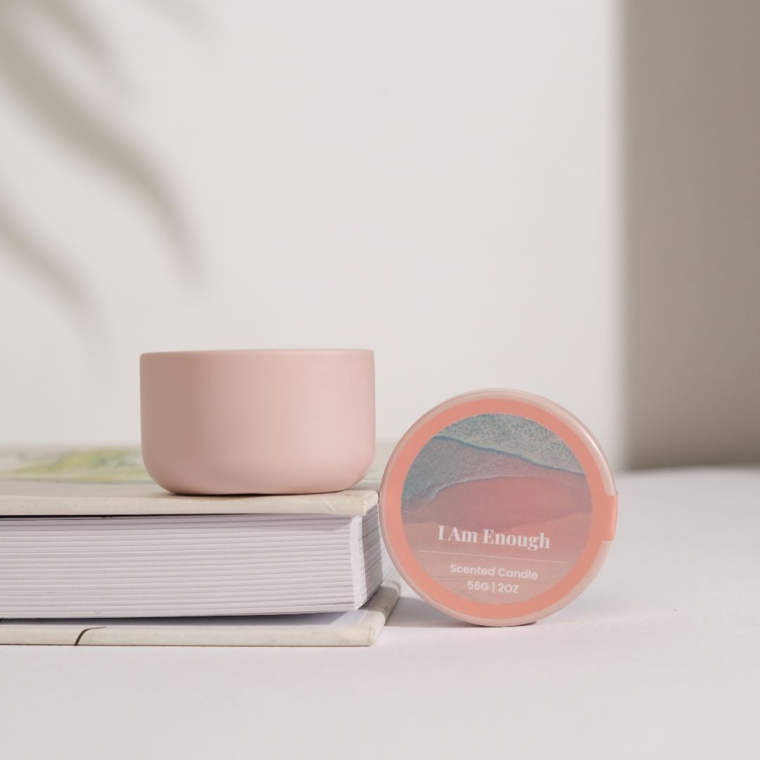 I am Enough Affirmation Tea Tin Candle