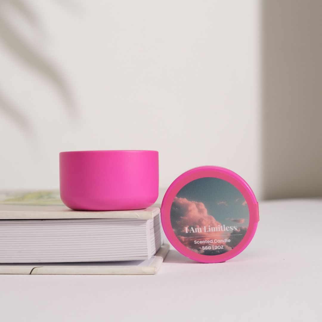 I am Limitless Affirmation Tea Tin Candle