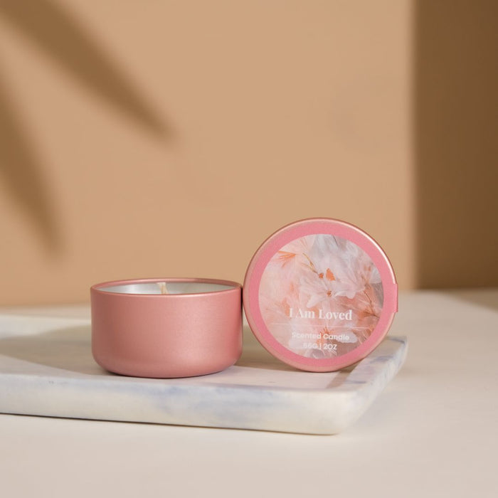 I am Loved Affirmation Tea Tin Candle