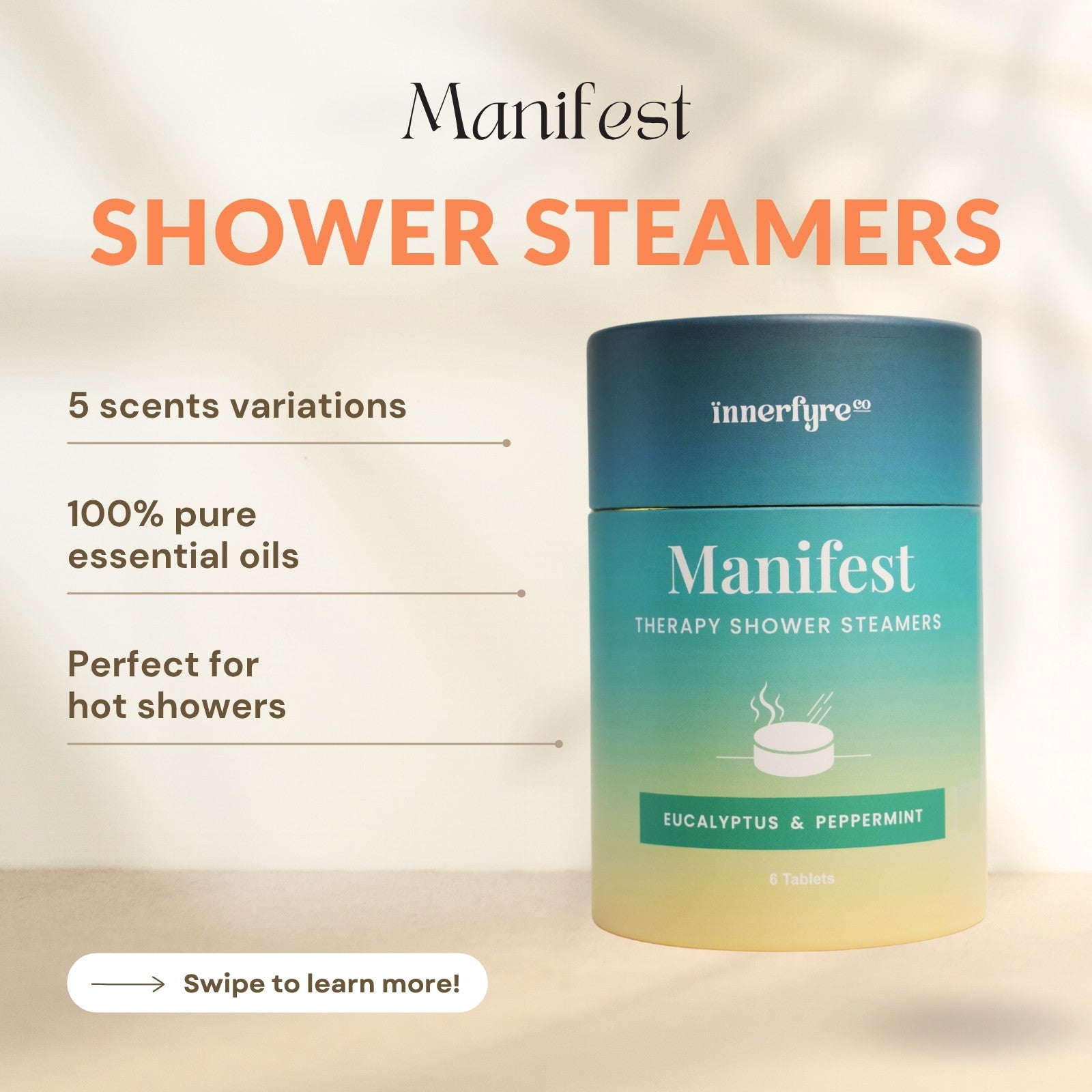 Manifest Shower Steamer Description