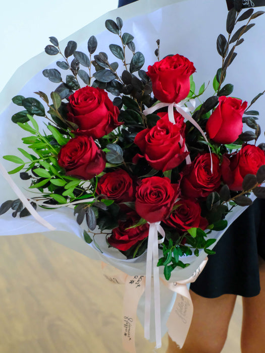 Red Hearts Rose Bouquet