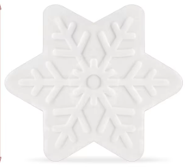 Vanilla & Mint Snowflake Soap