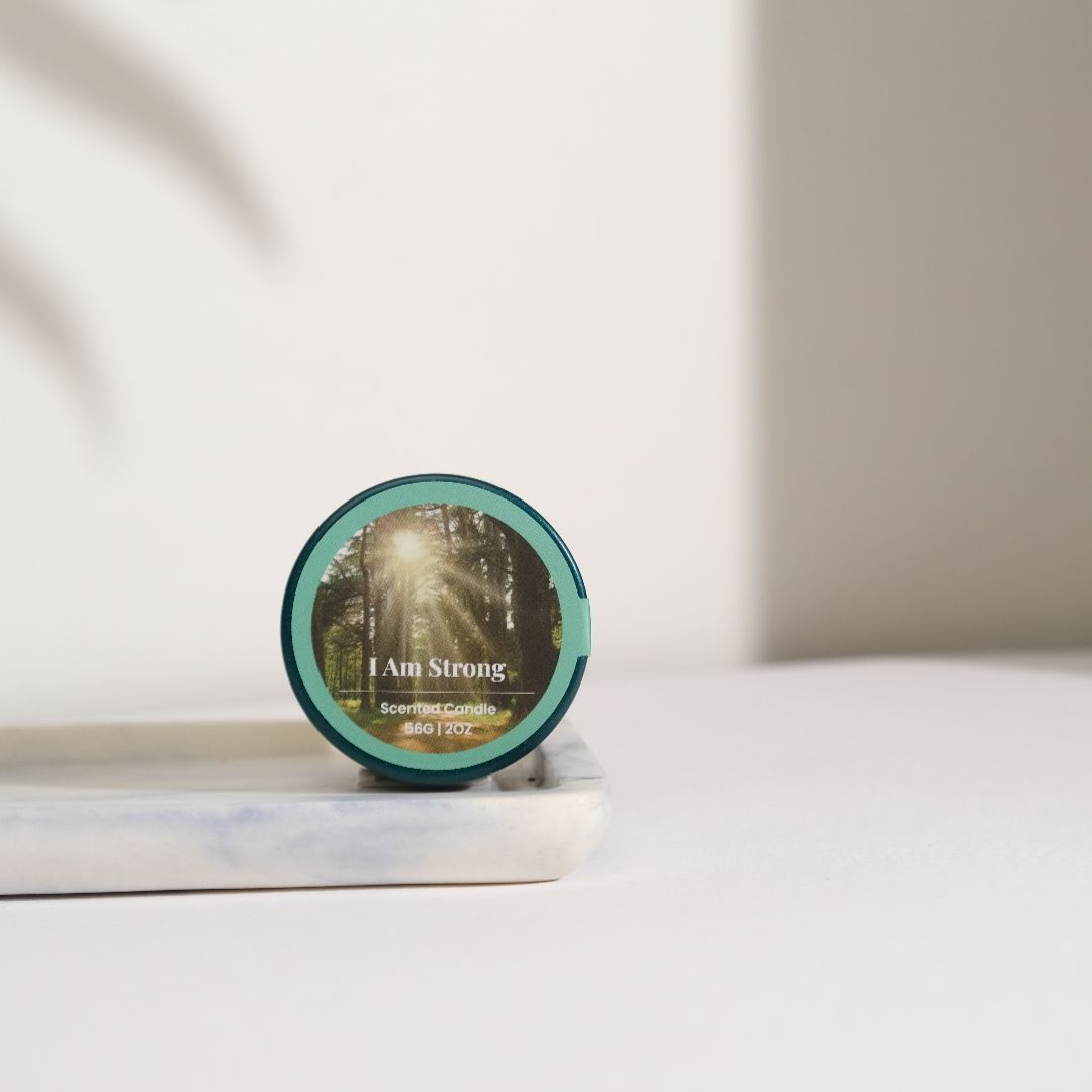 Affirmation Tea Tin Candle - Strong