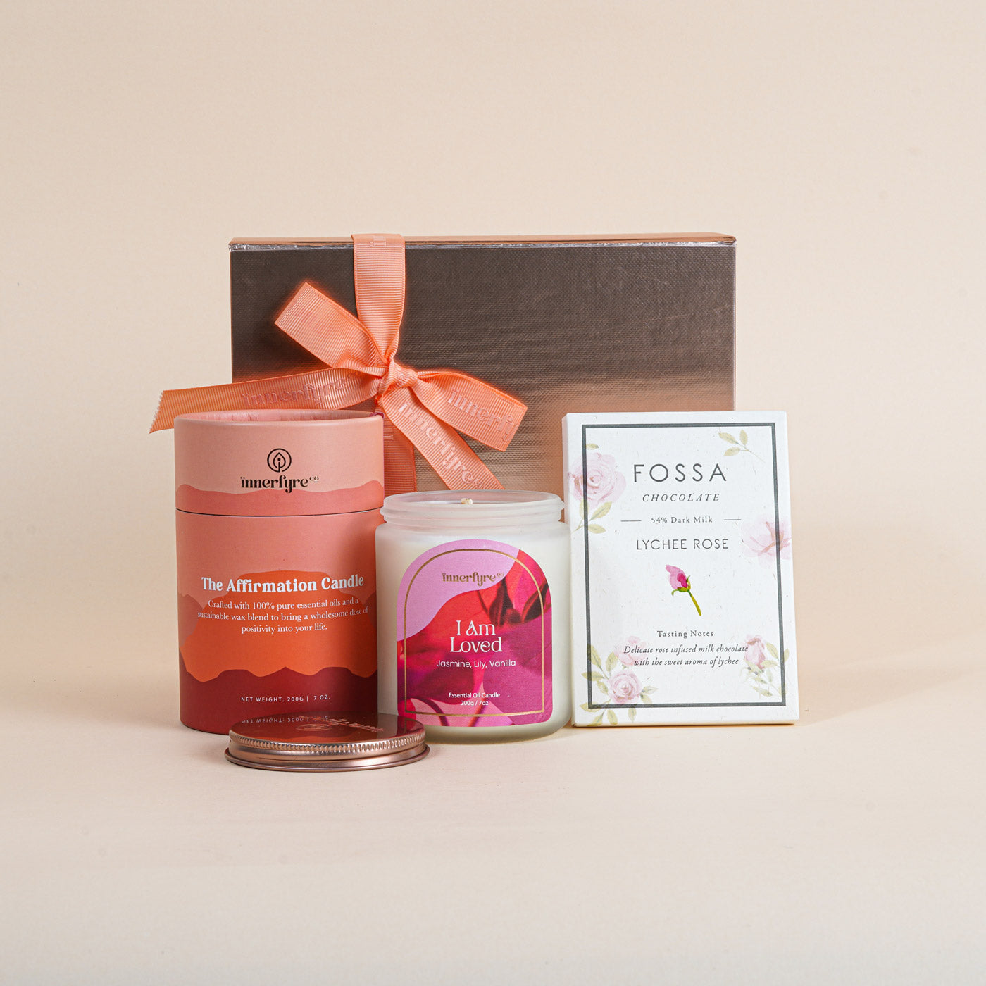 Sweet Affirmation Bundle I AM LOVED Candle & Chocolate