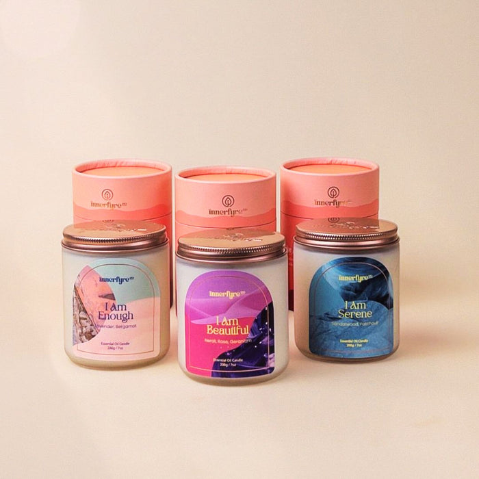 Affirmation Candle Bundle of 3