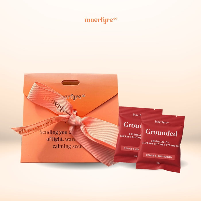 mini gift with two shower steamer tablets