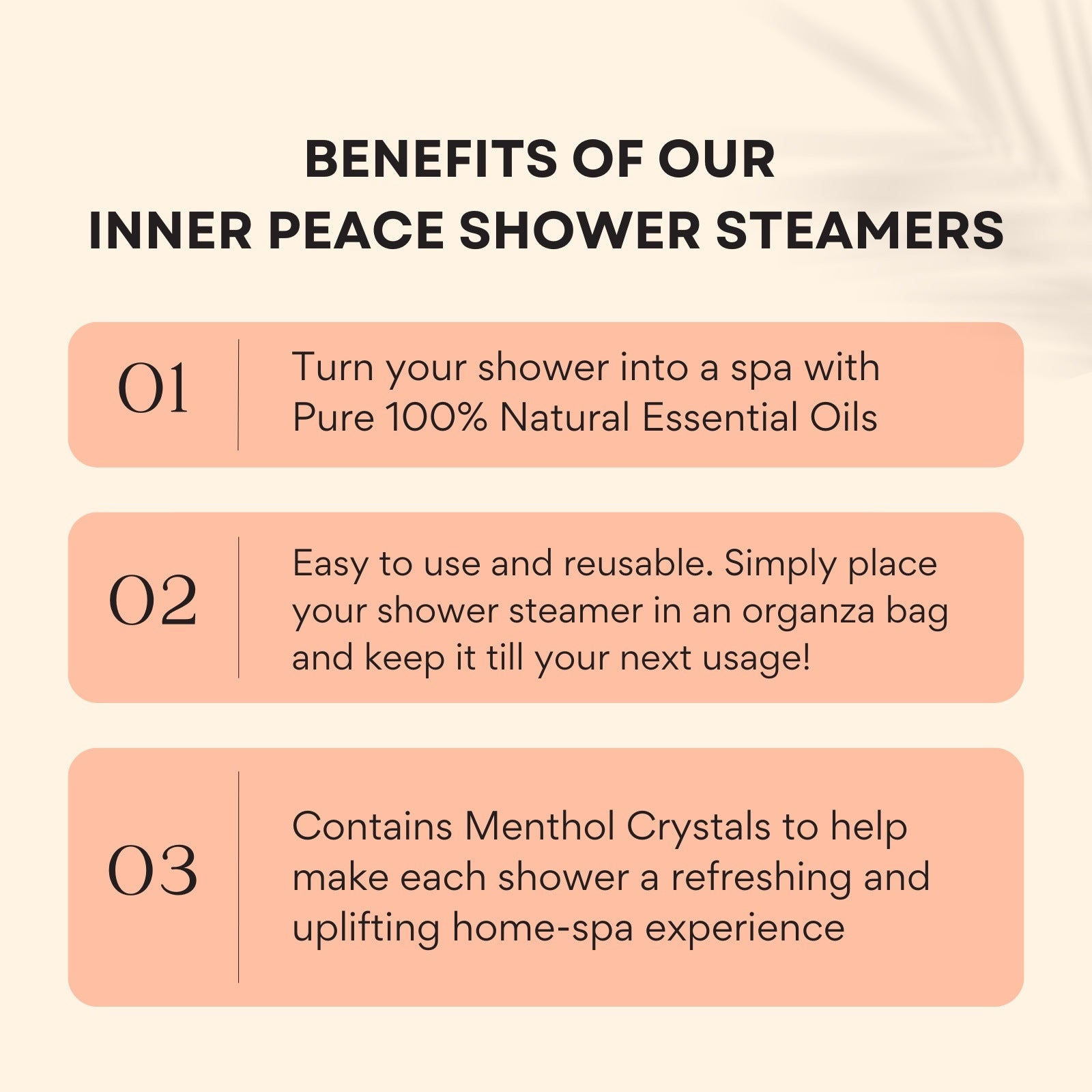 Inner Peace Shower Steamer