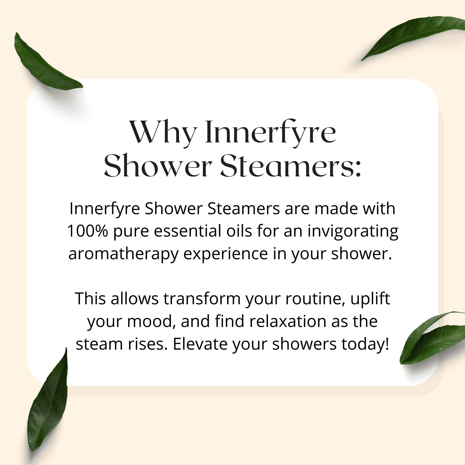 Why Innerfyre Shower Steamers