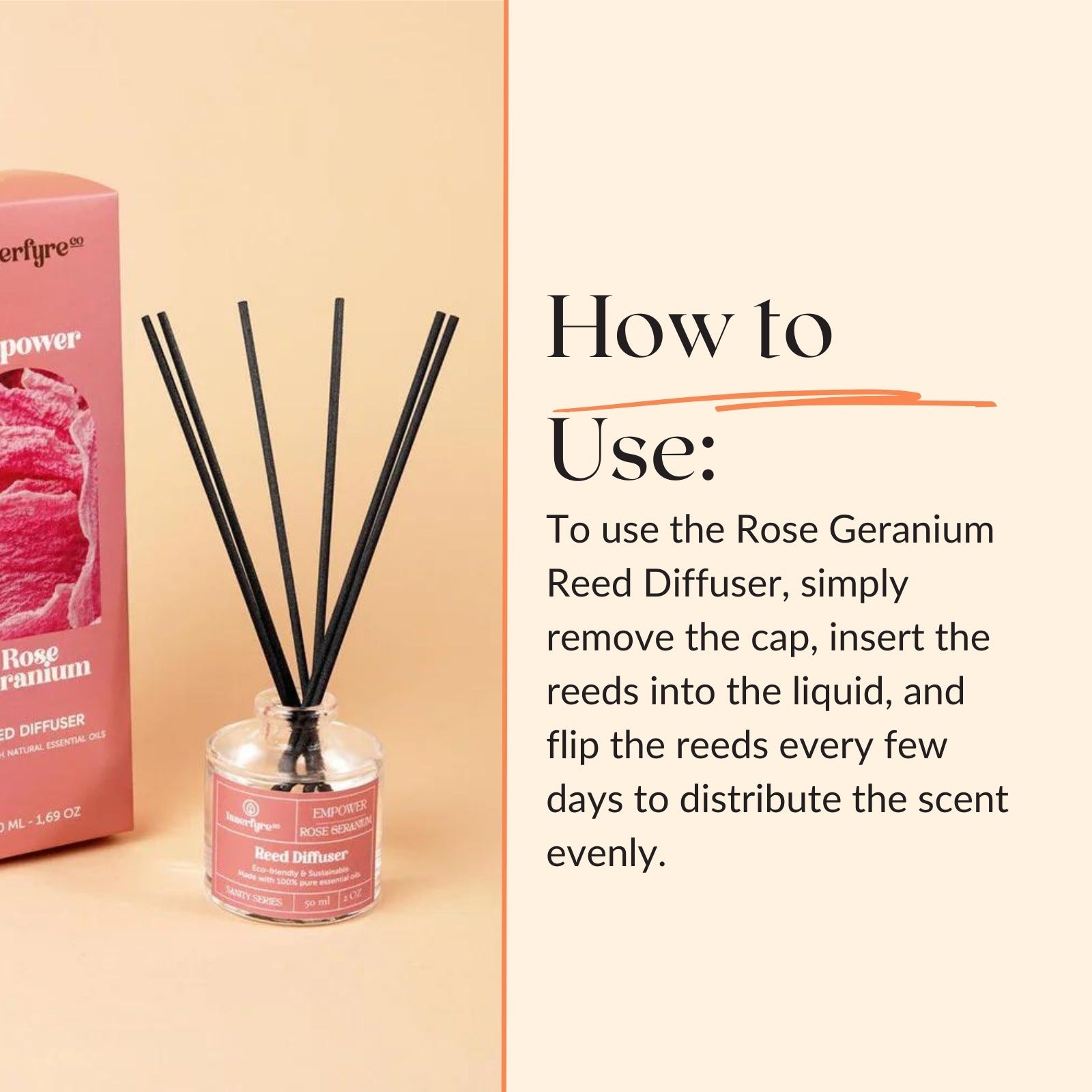 Empower - Rose Geranium Reed Diffuser