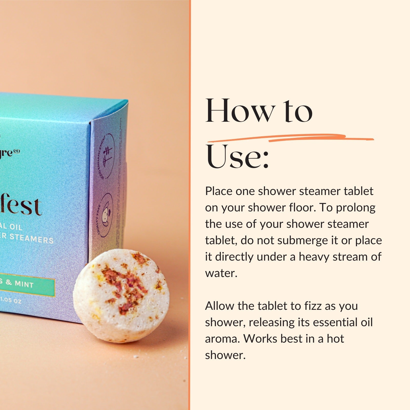 How to Use Shower Steamers