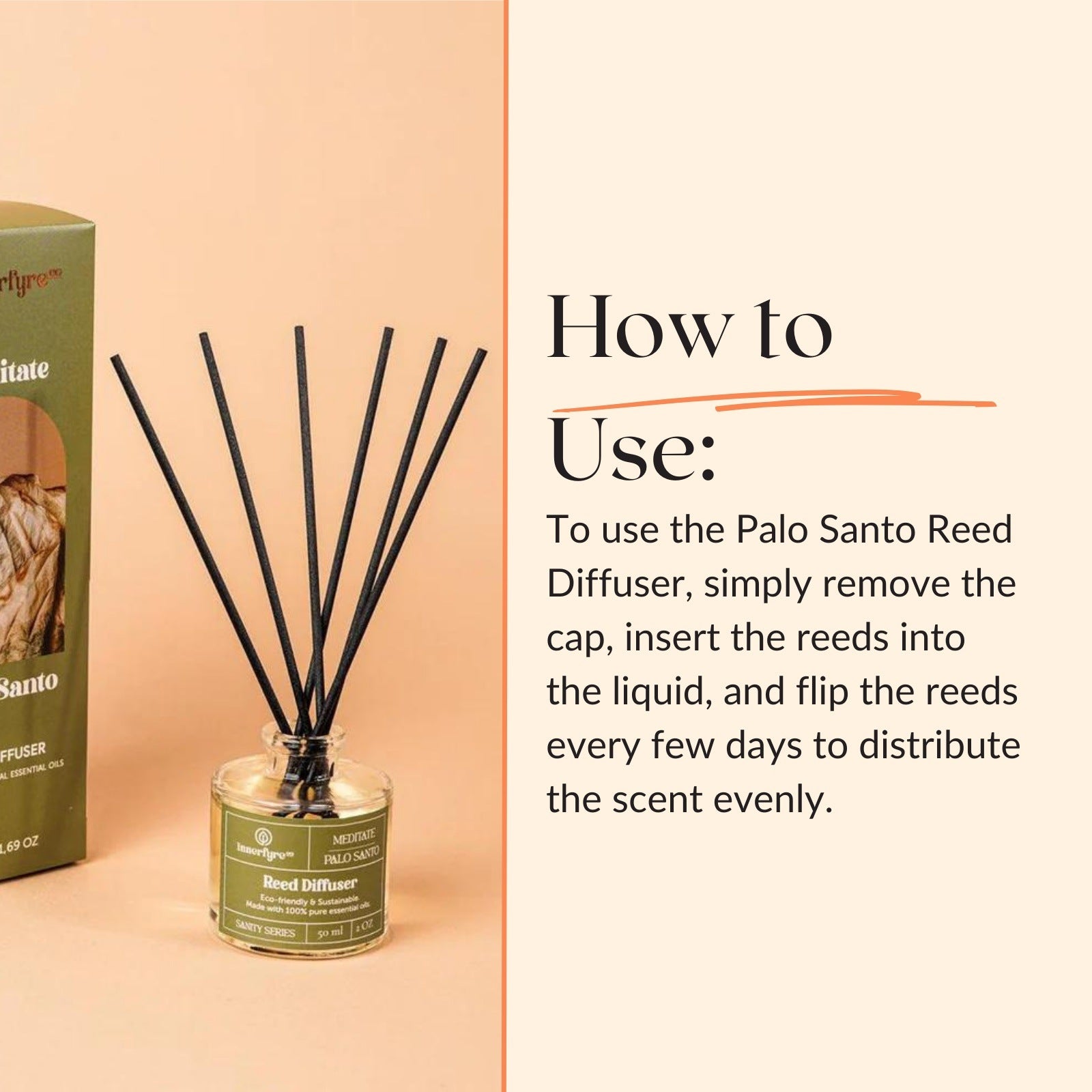 Meditate - Palo Santo Reed Diffuser