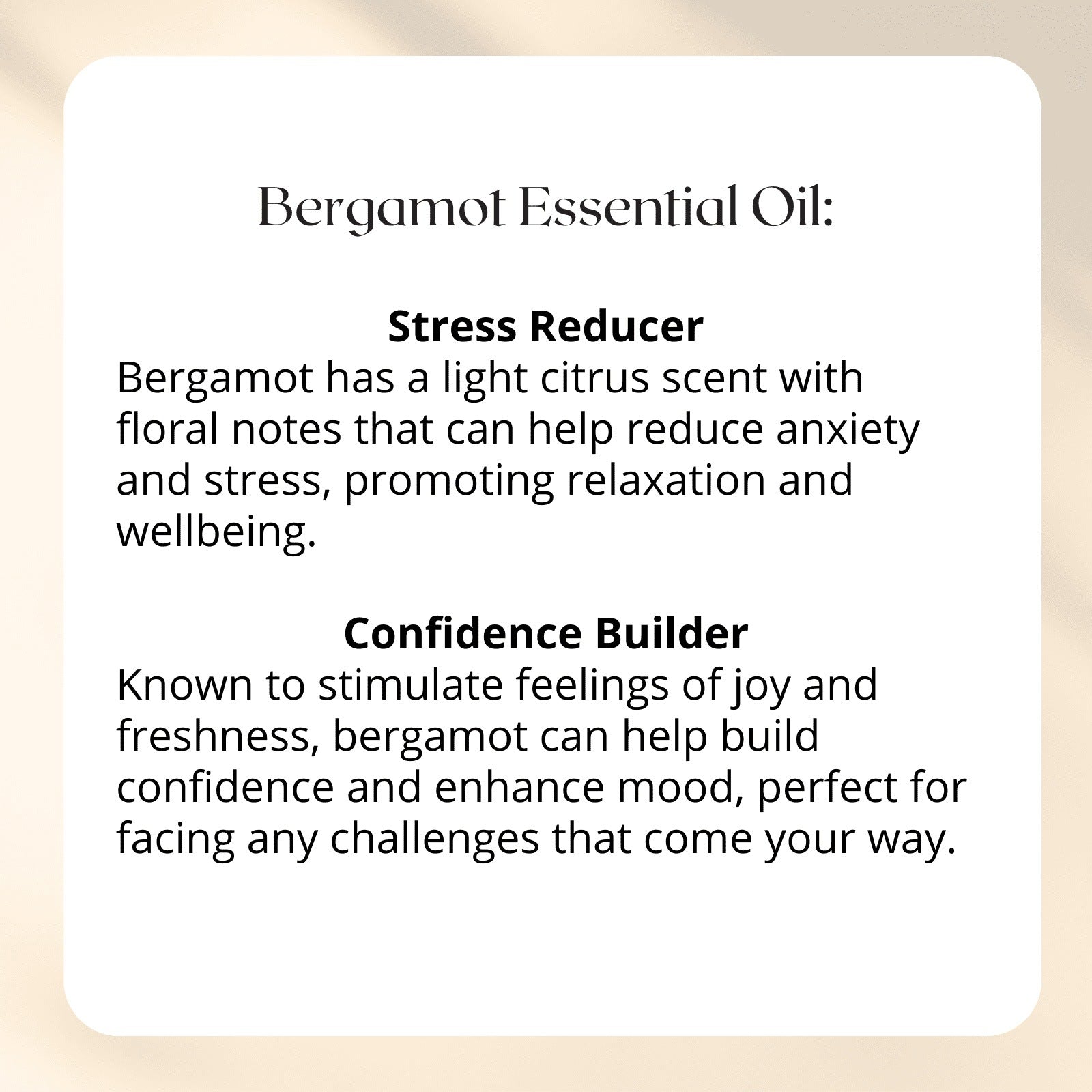 Bergamot Essential Oil Benefits