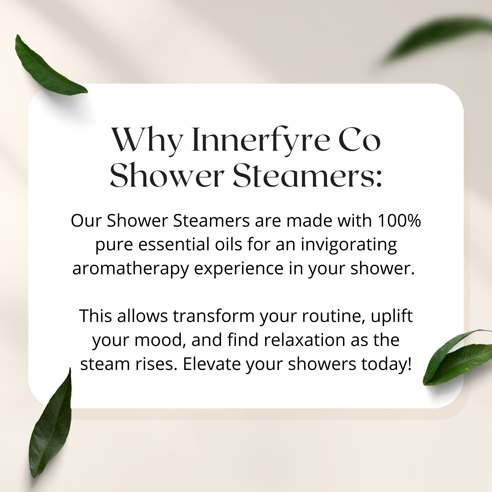Why Innerfyre Co Shower Steamers