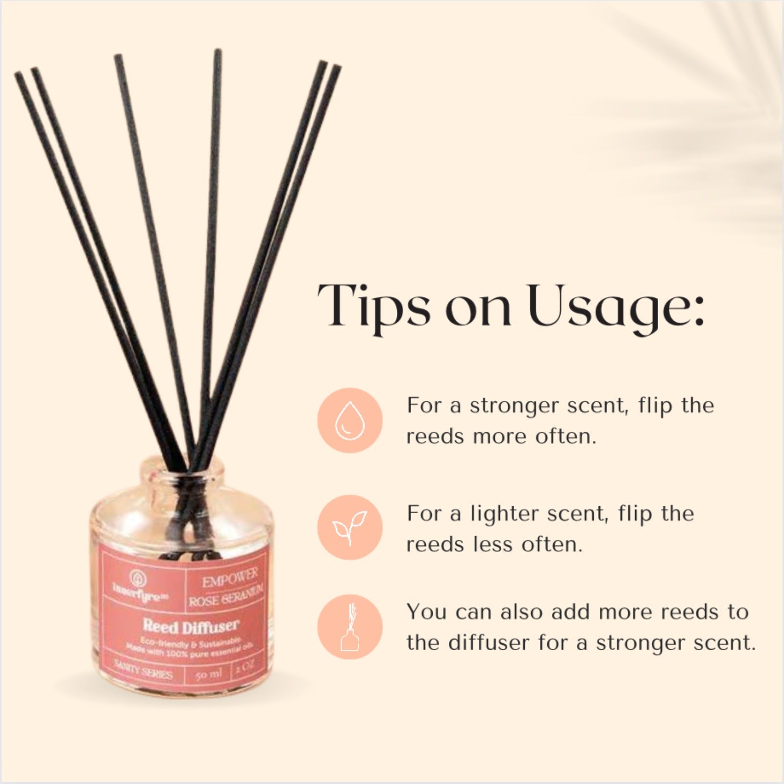 Empower - Rose Geranium Reed Diffuser