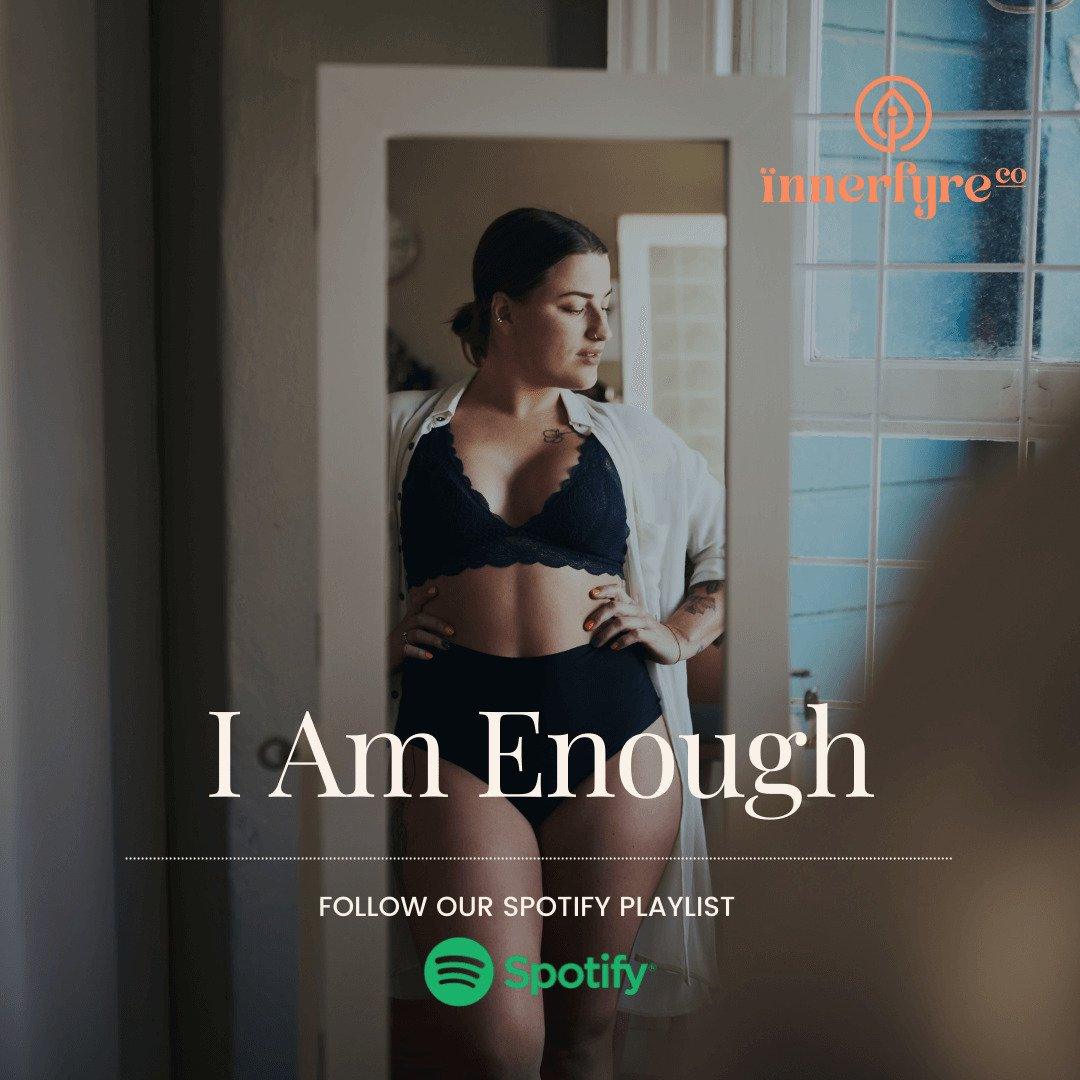 Spotify playlist for I Am Enough scented candle