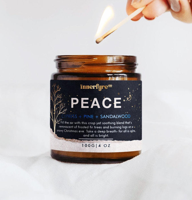 Peace Candle: Cypress + Pine + Sandalwood